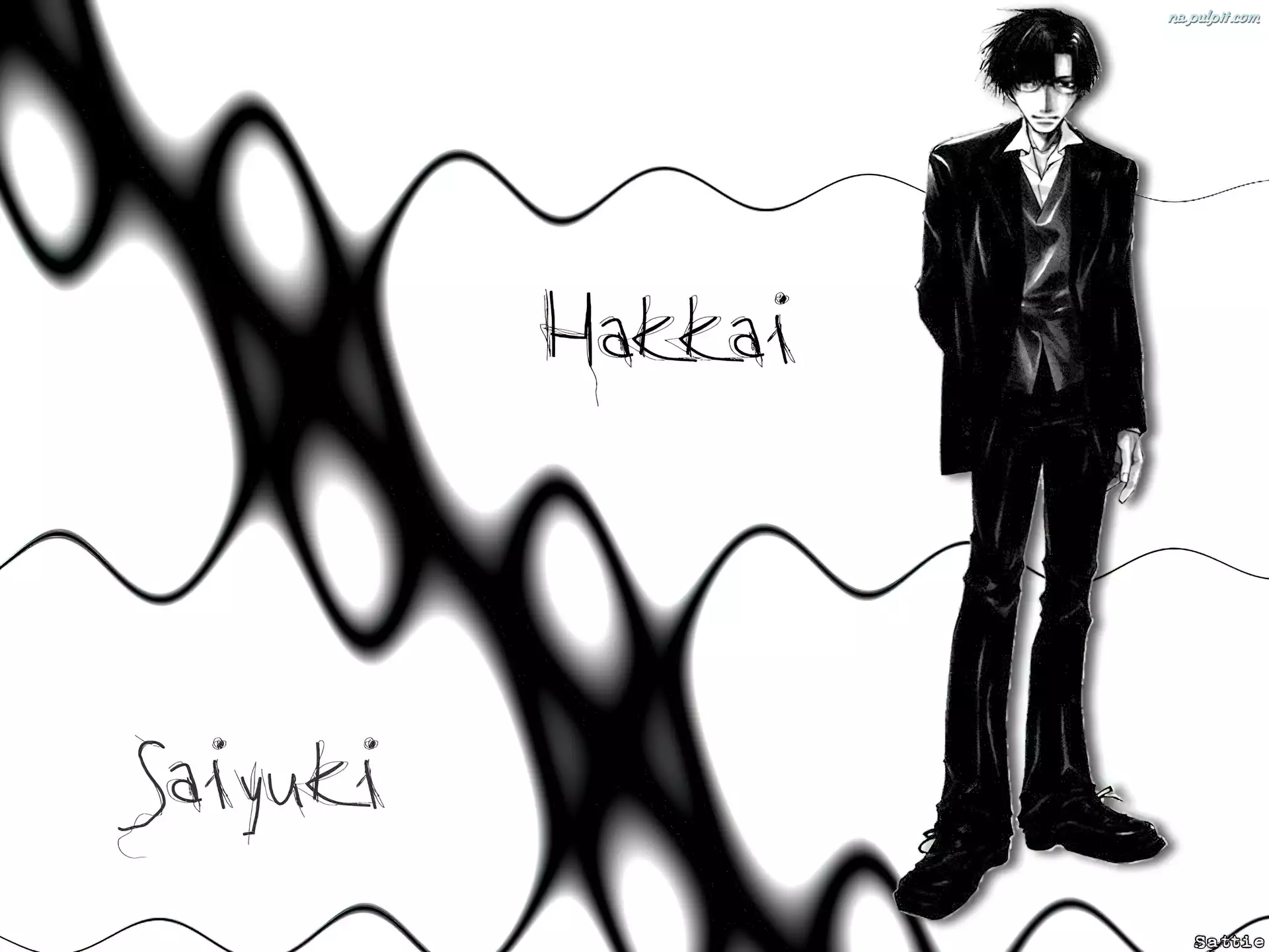 black and white, Saiyuki, hakaii