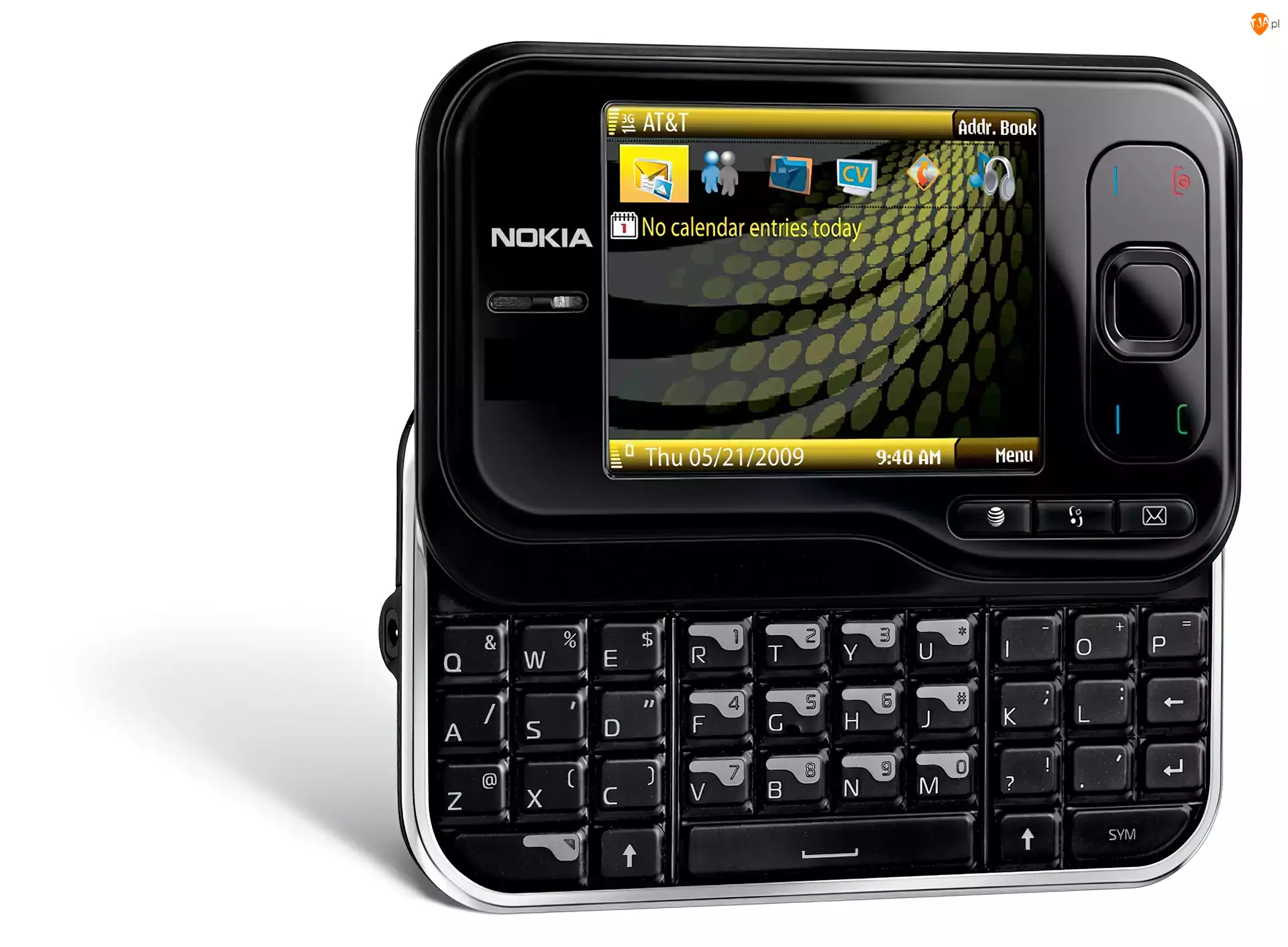 QWERTY, Nokia 6760, czarna, Klawiatura