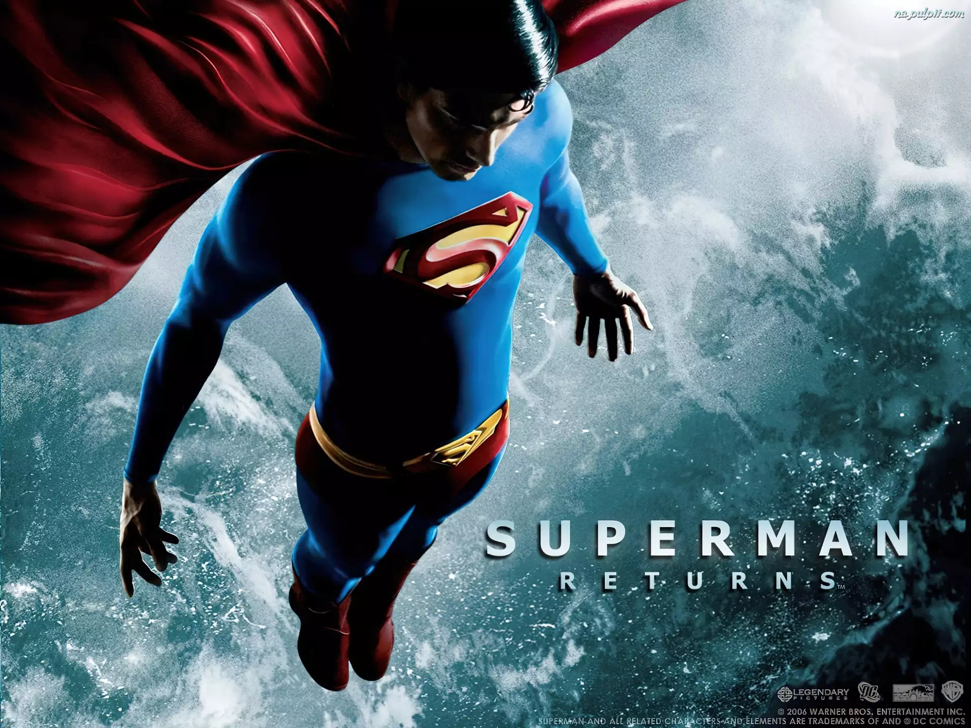 niebo, Superman Returns, Brandon Routh, leci