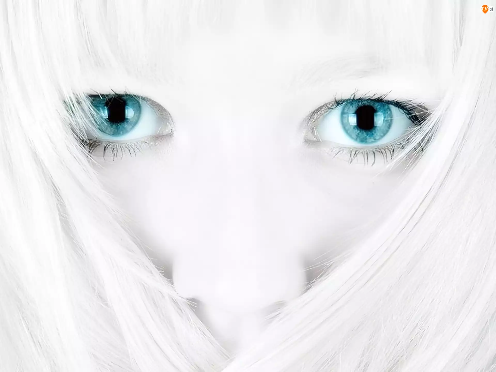 Oczy, Kobieta, Niebieskie