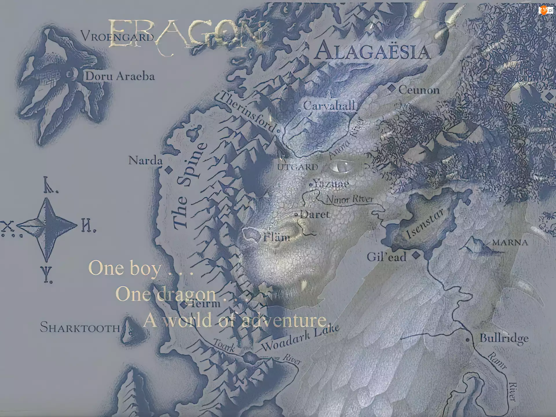 napisy, Eragon, mapa