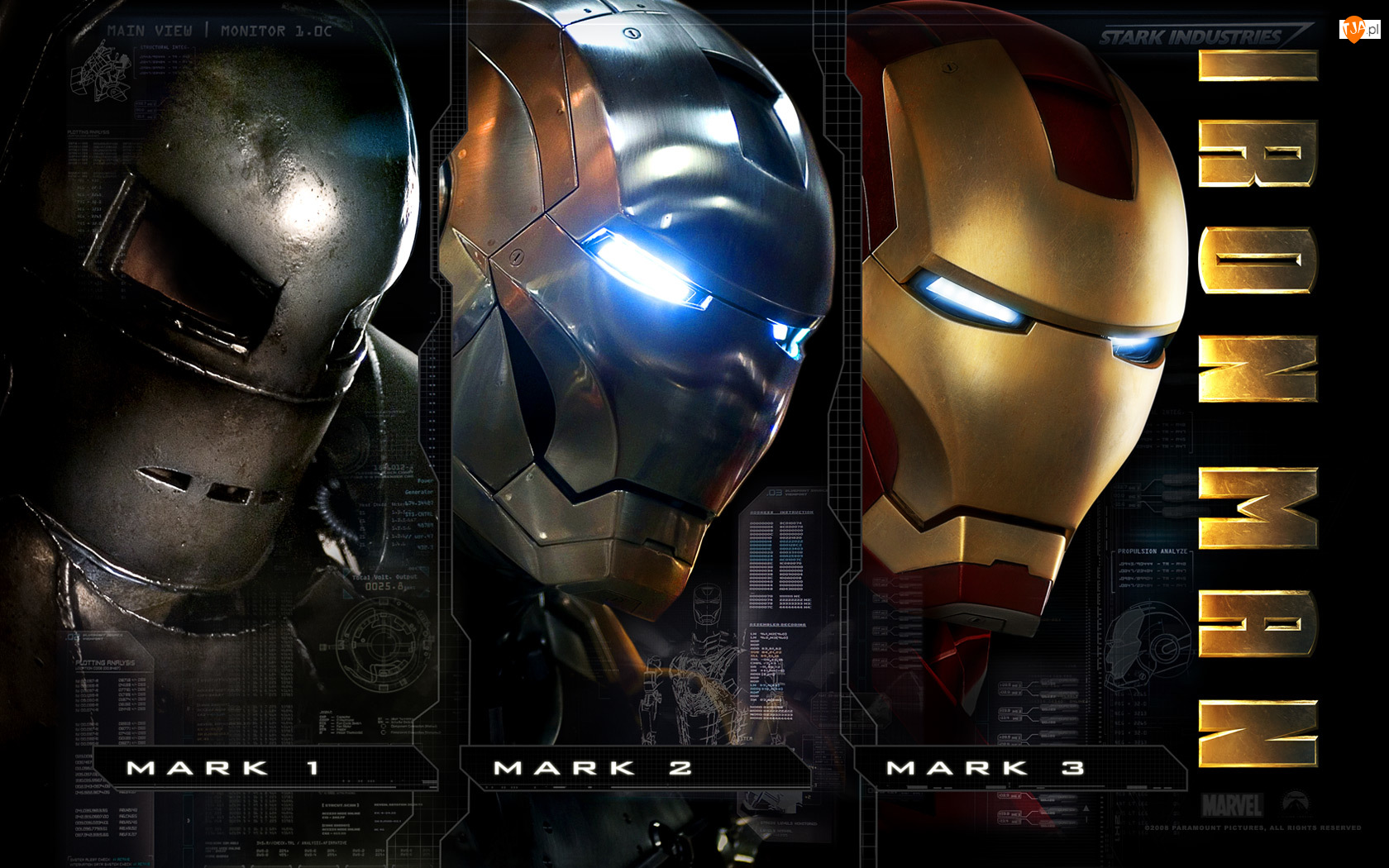 głowy, Iron Man, roboty