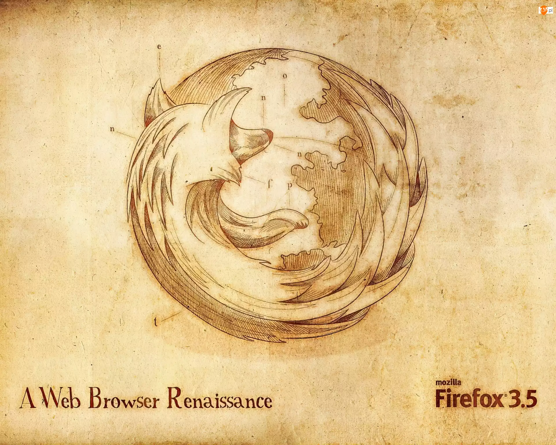 Papirus, Logo, Firefox