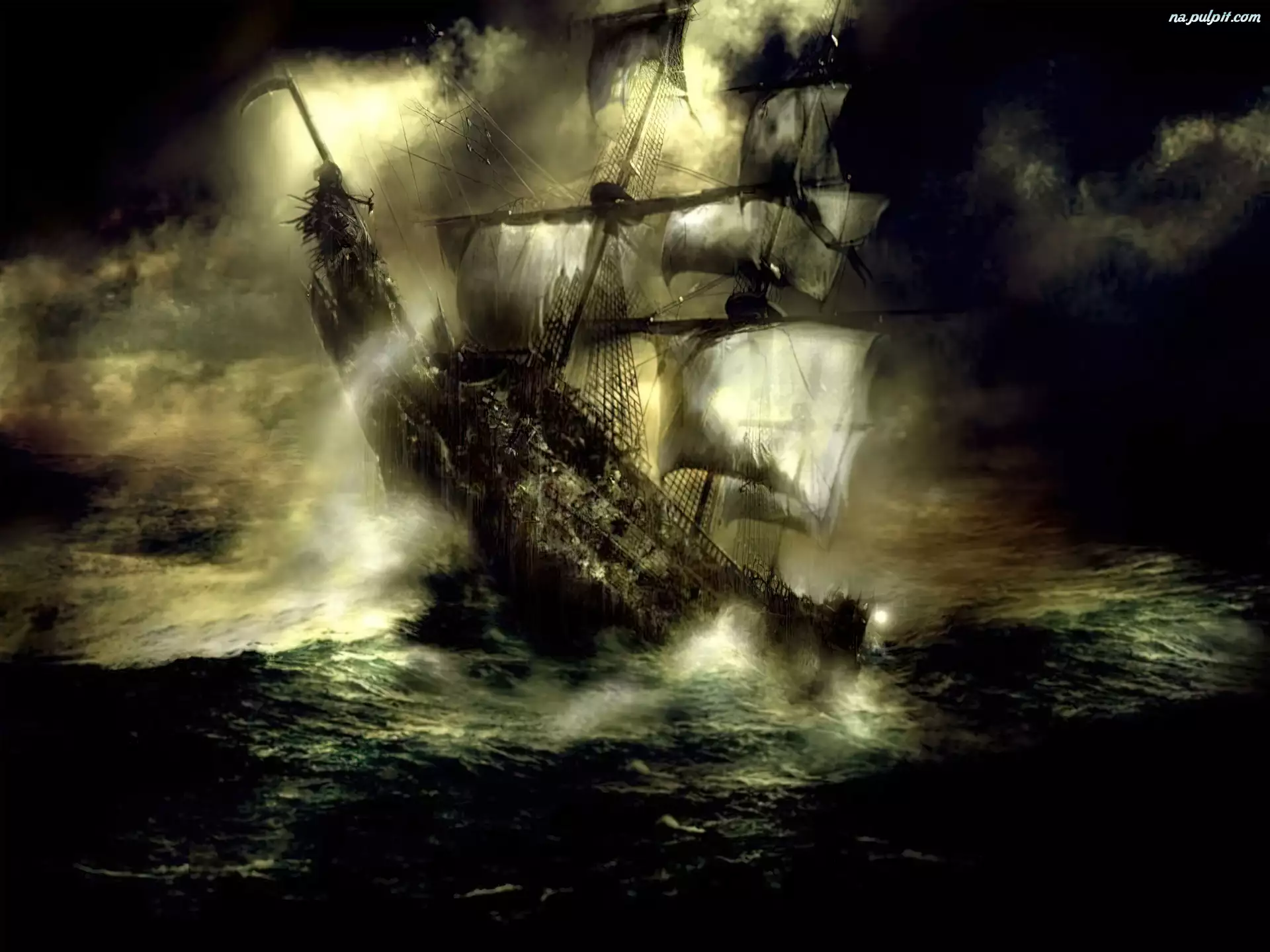 piraci_z_karaibow_2, sztorm, statek