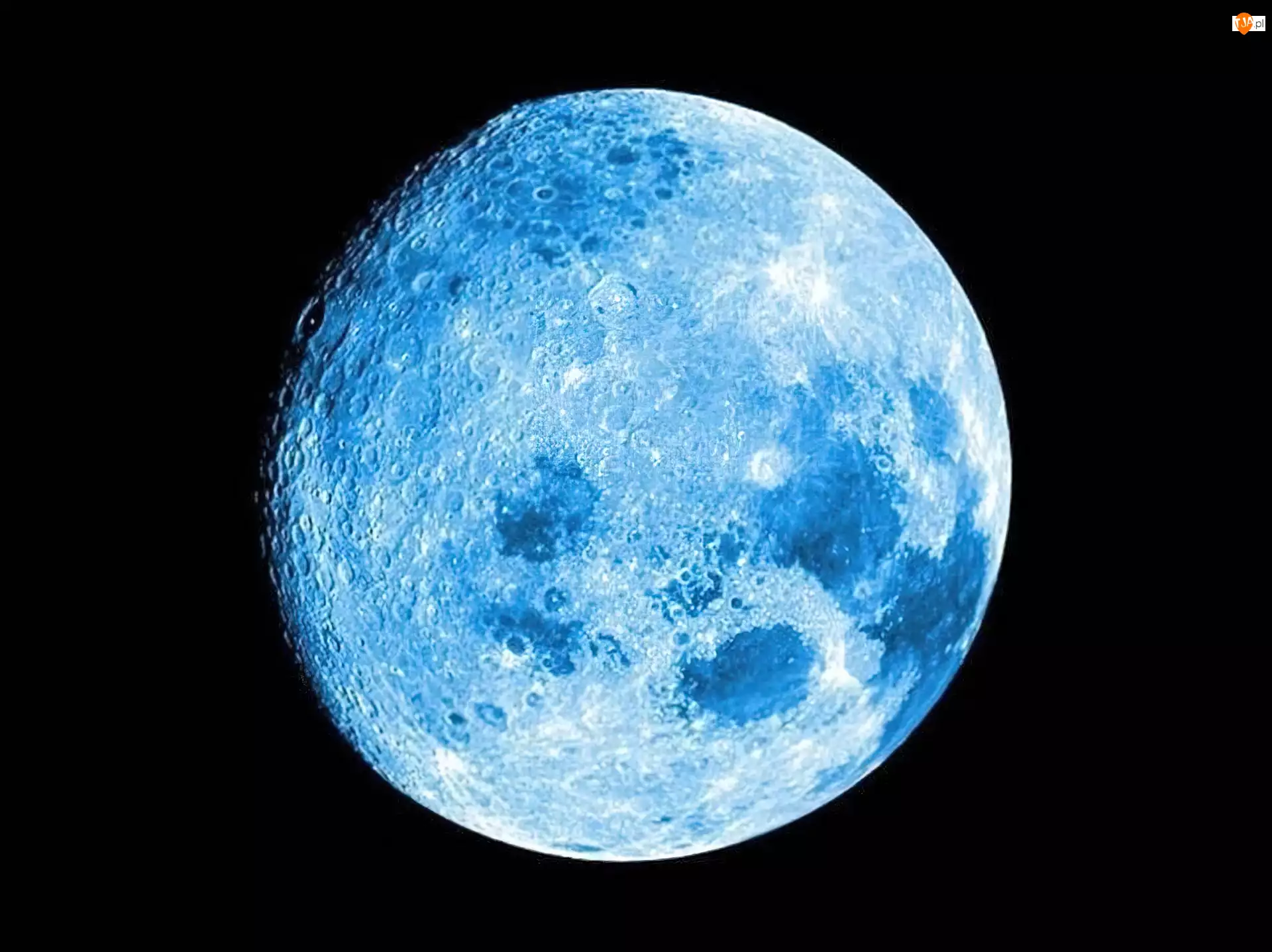 Księżyc, Niebieski