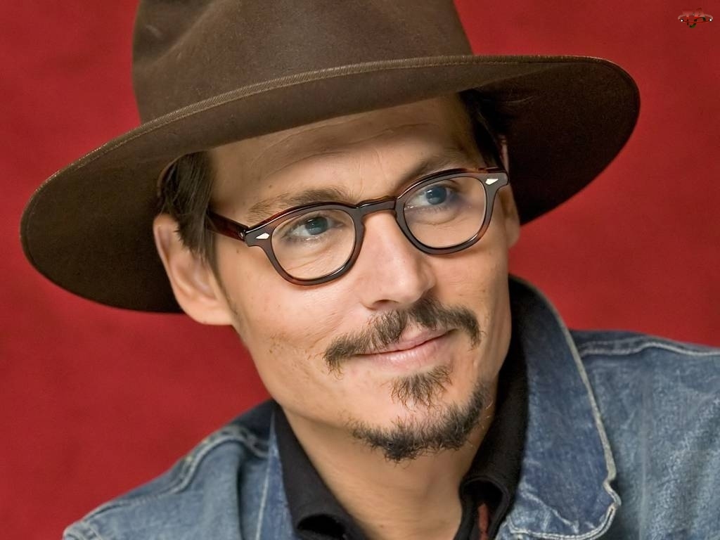 Kapelusz, Johnny Depp, Okulary