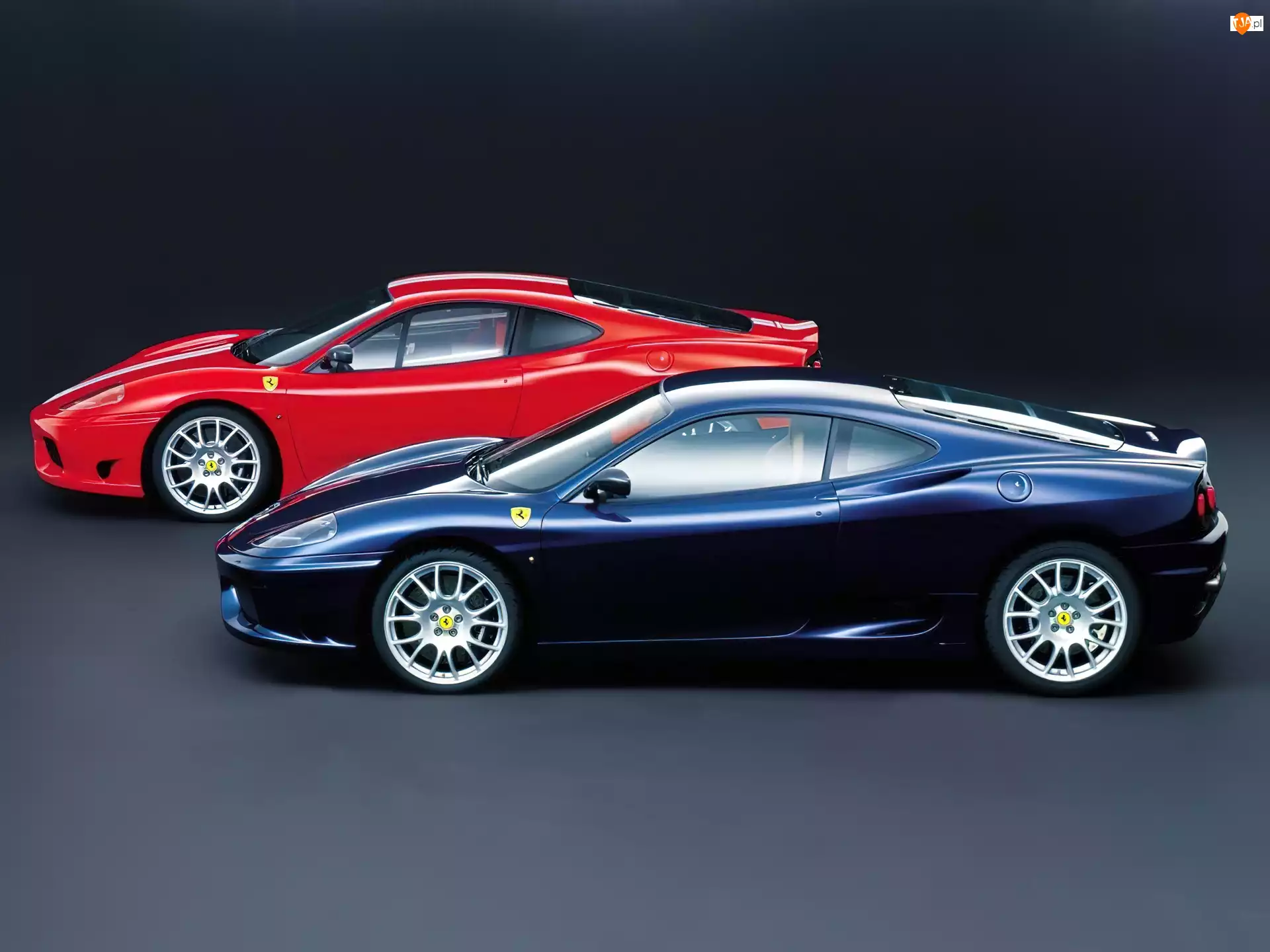 Niebieskie, Ferrari F360, Czerwone