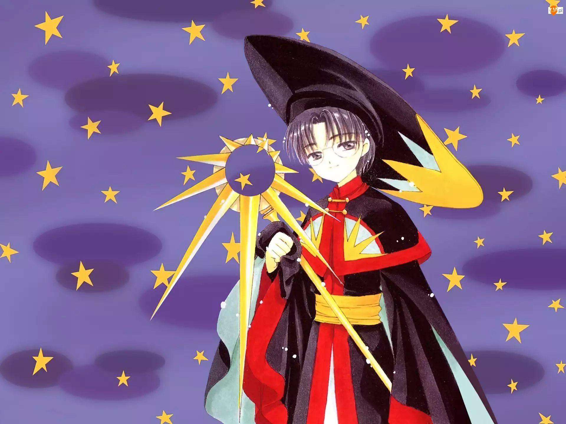 Cardcaptor Sakura, płaszcz, gwiazdy, postać