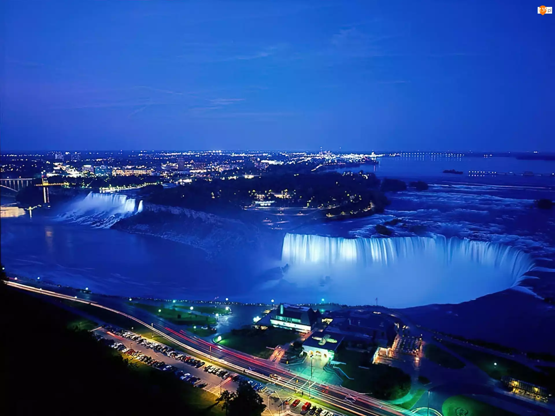 Nocą, Wodospad, Niagara