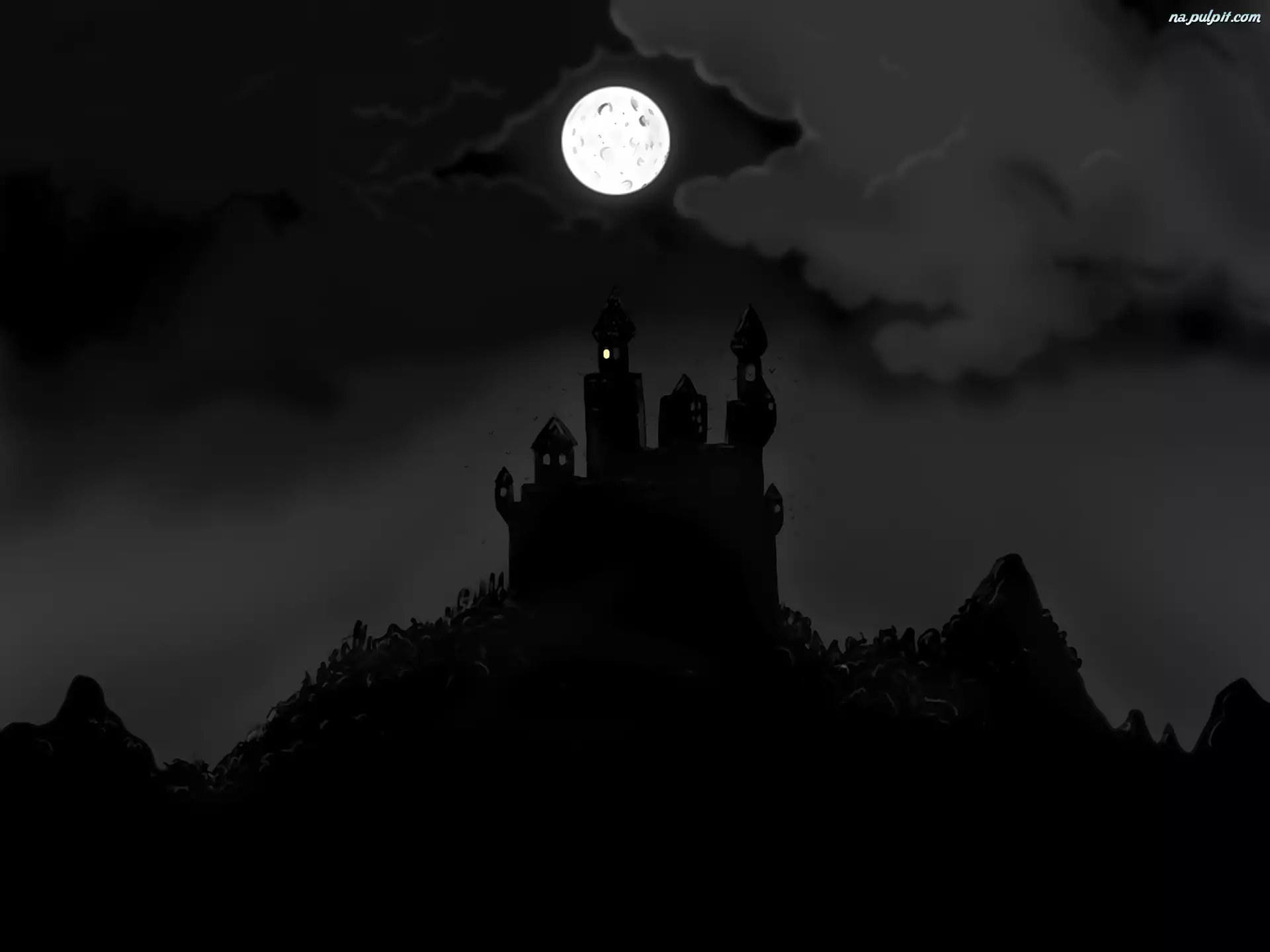 Księżyc, Zamek, Wzgórze