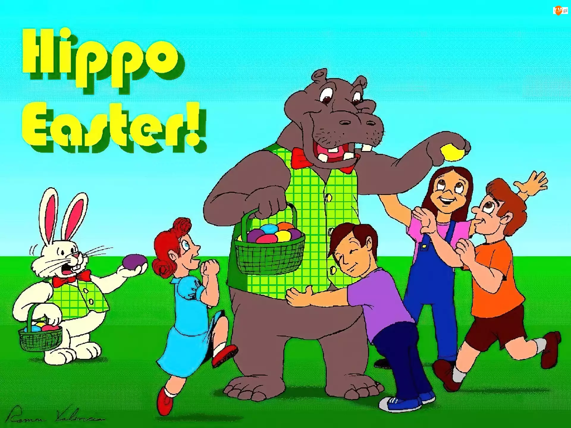 hipopotam, Wielkanoc