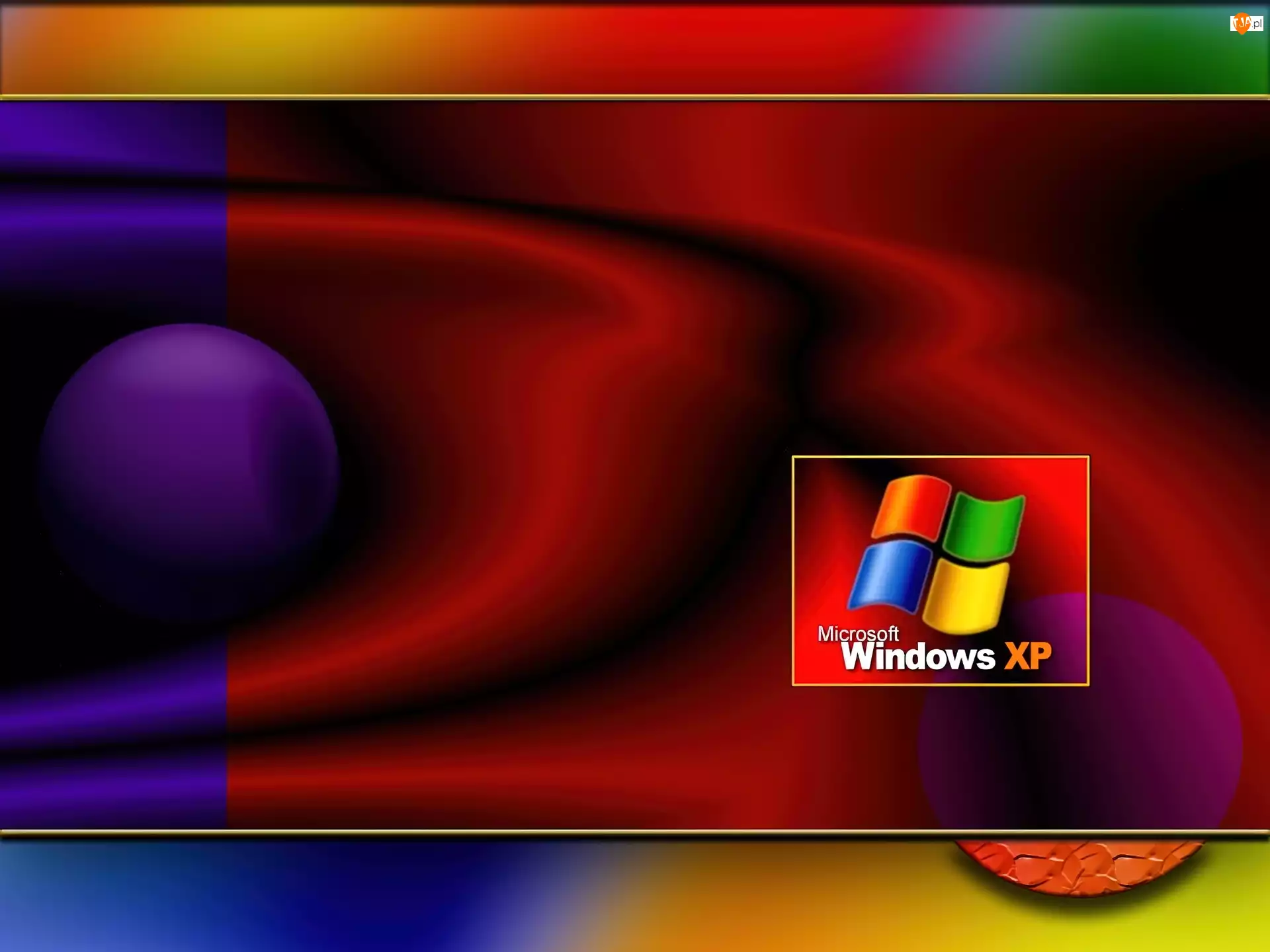 Logo, Windows XP, Kolorowe, Smugi