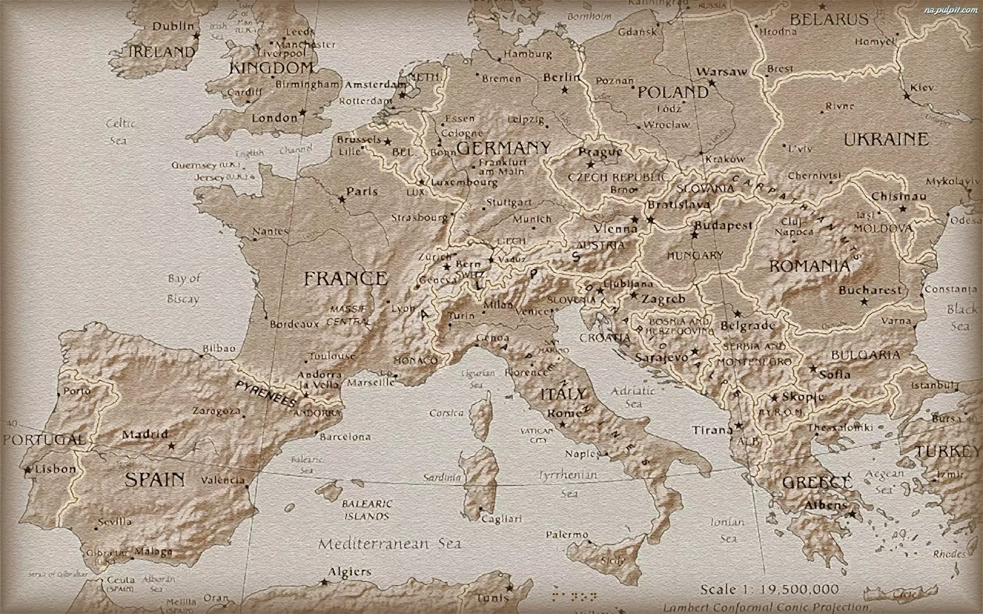 Europa, Mapa