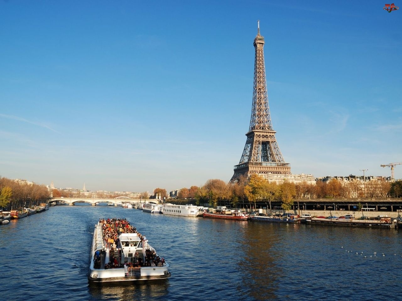 Wieża, Sekwana, Eiffla, Paryż
