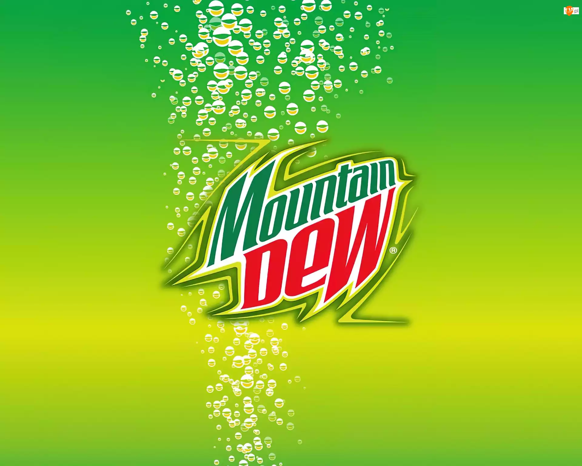 Dew, Tło, Mountain, Logo, Jasnozielone