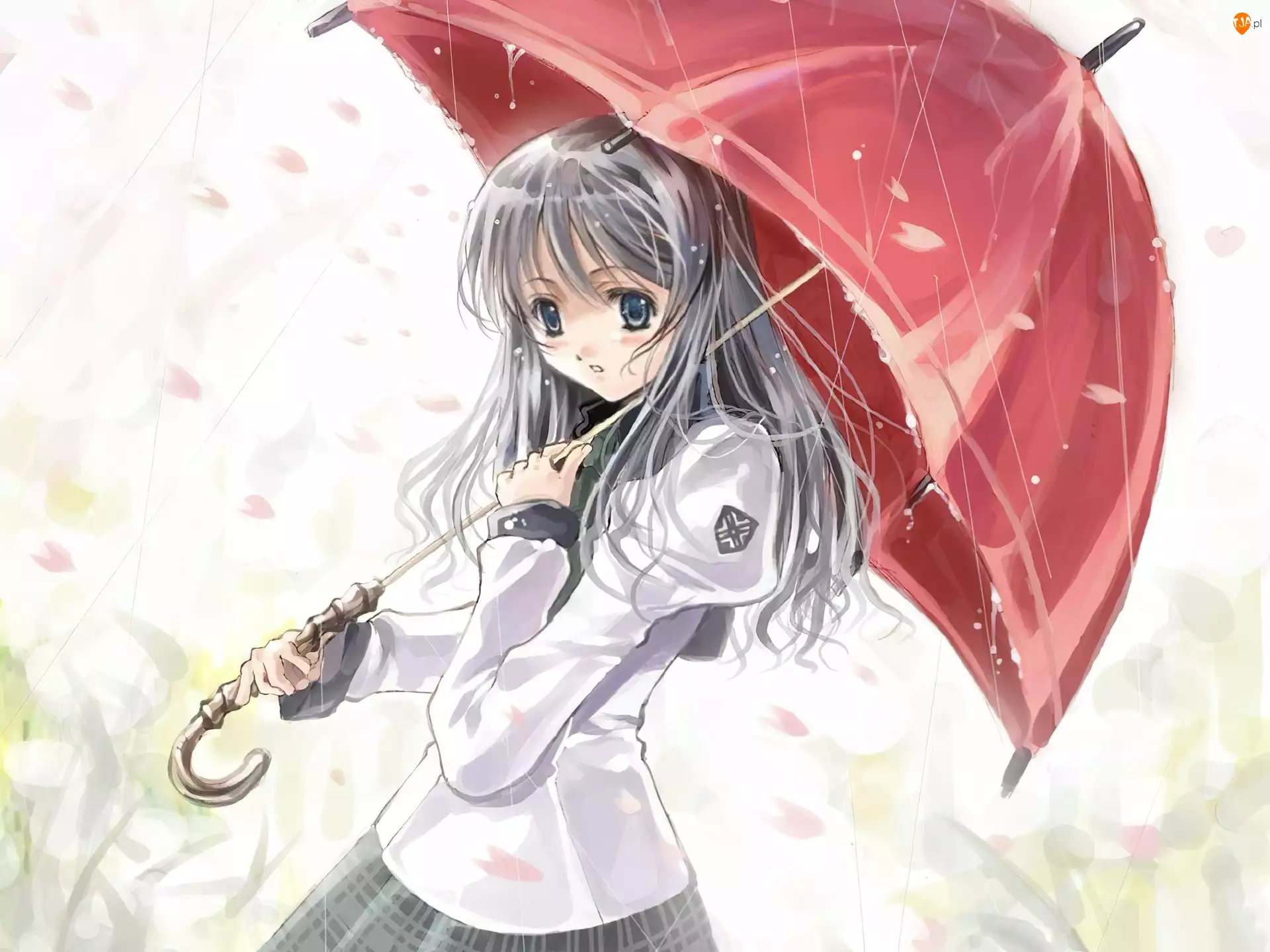 Parasolka, Dziewczyna, Anime