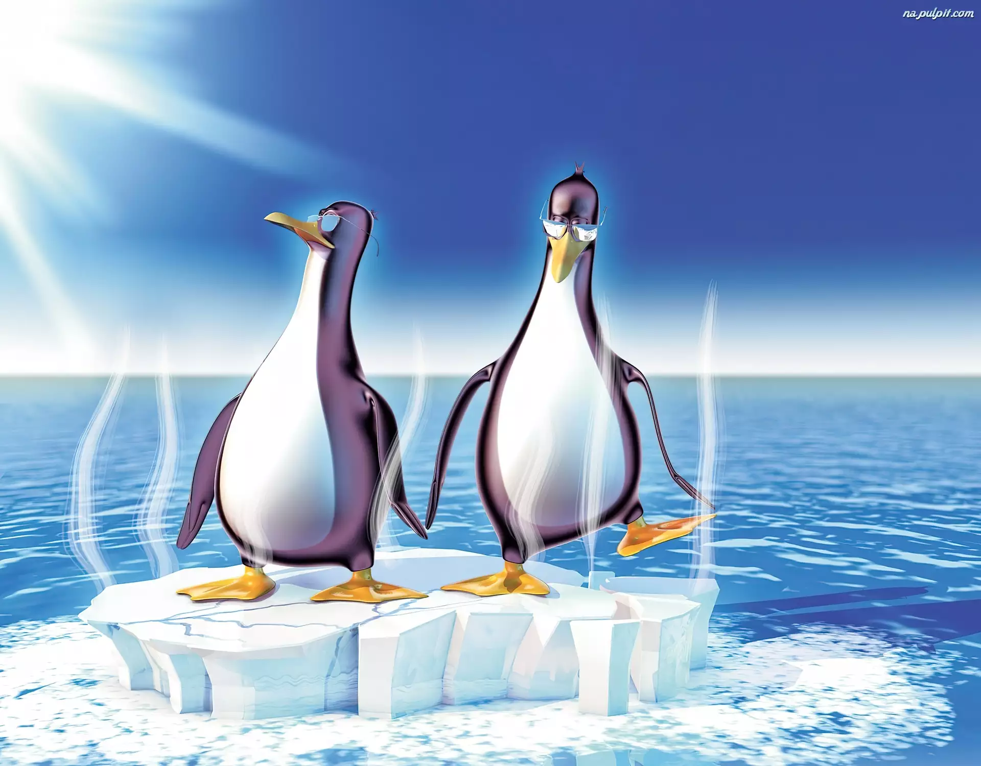 Kra, Dwa, Linux, Pingwiny, Morze