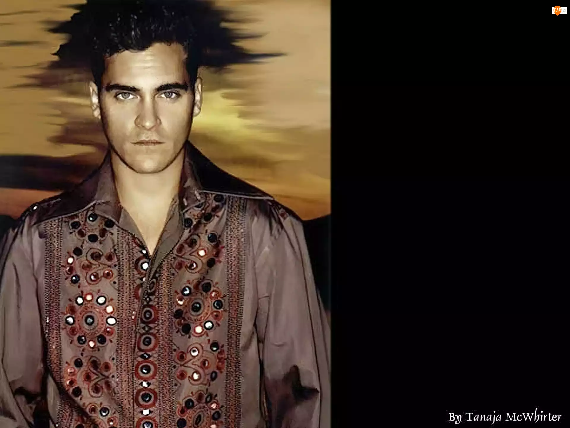 Joaquin Phoenix, kolorowa koszula