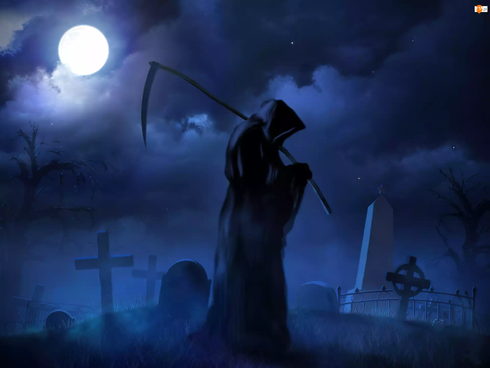Śmierć, Noc, Cmentarz