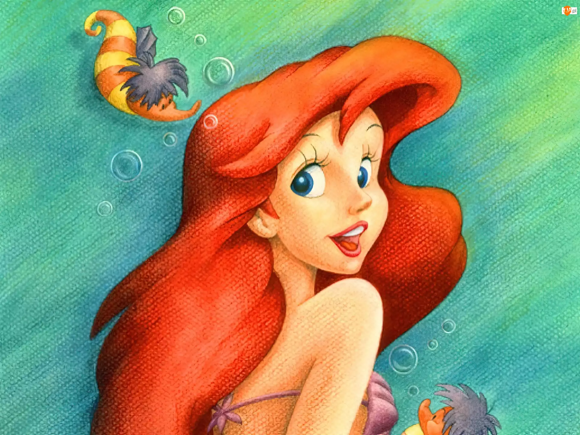 Ariel, Woda, The Little Mermaid, Mała Syrenka, Syrenka