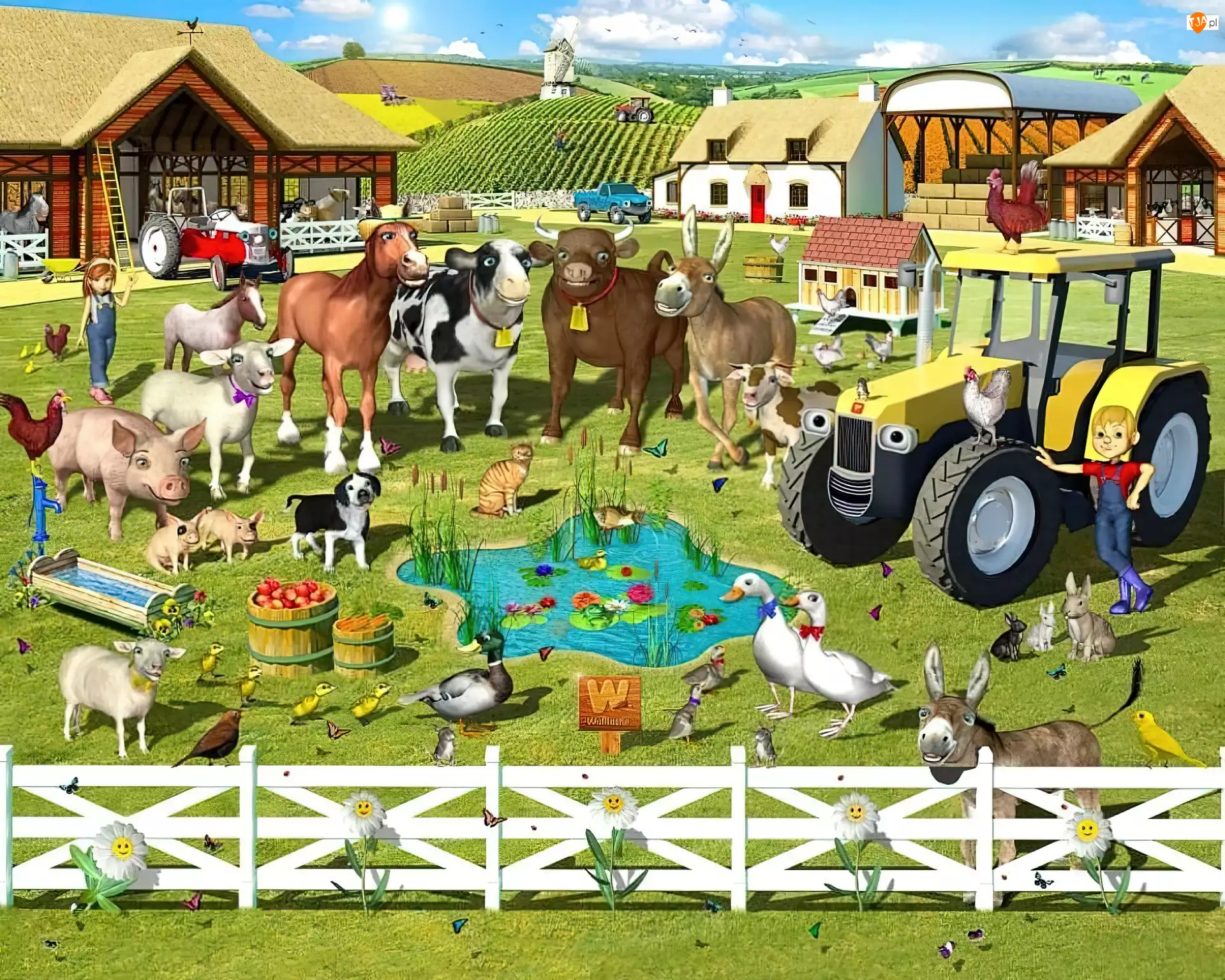 Pojazdy, Farma, Zwierzęta