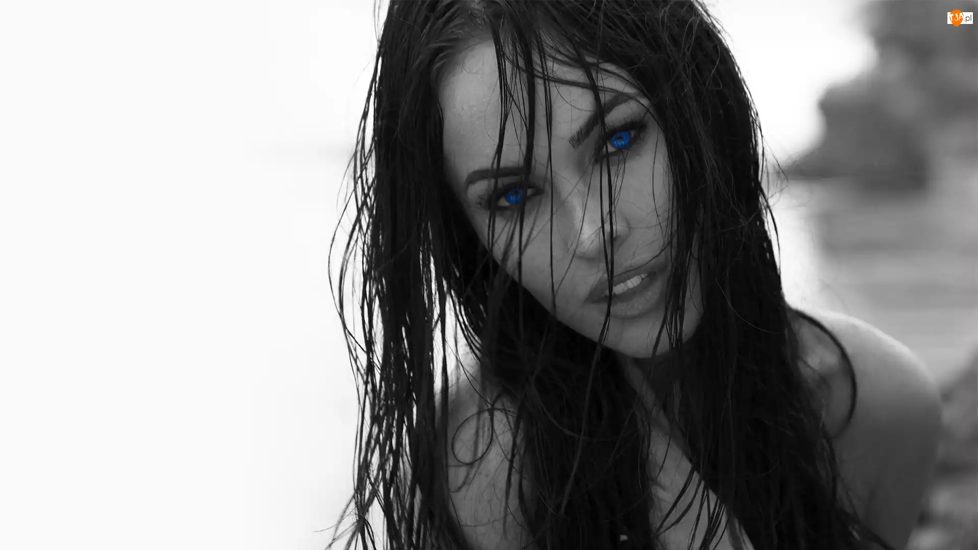Oczy, Megan Fox, Niebieskie