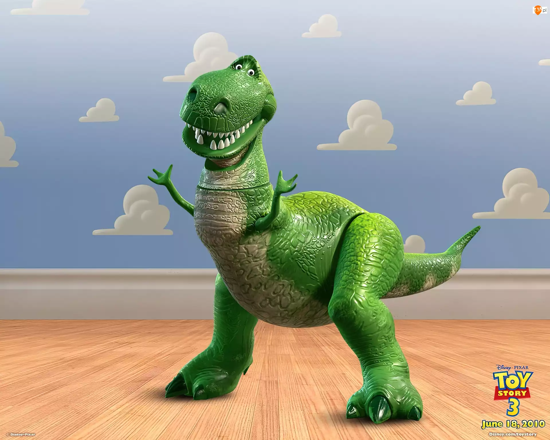 Dinozaur, Toy Story 3, Zielony