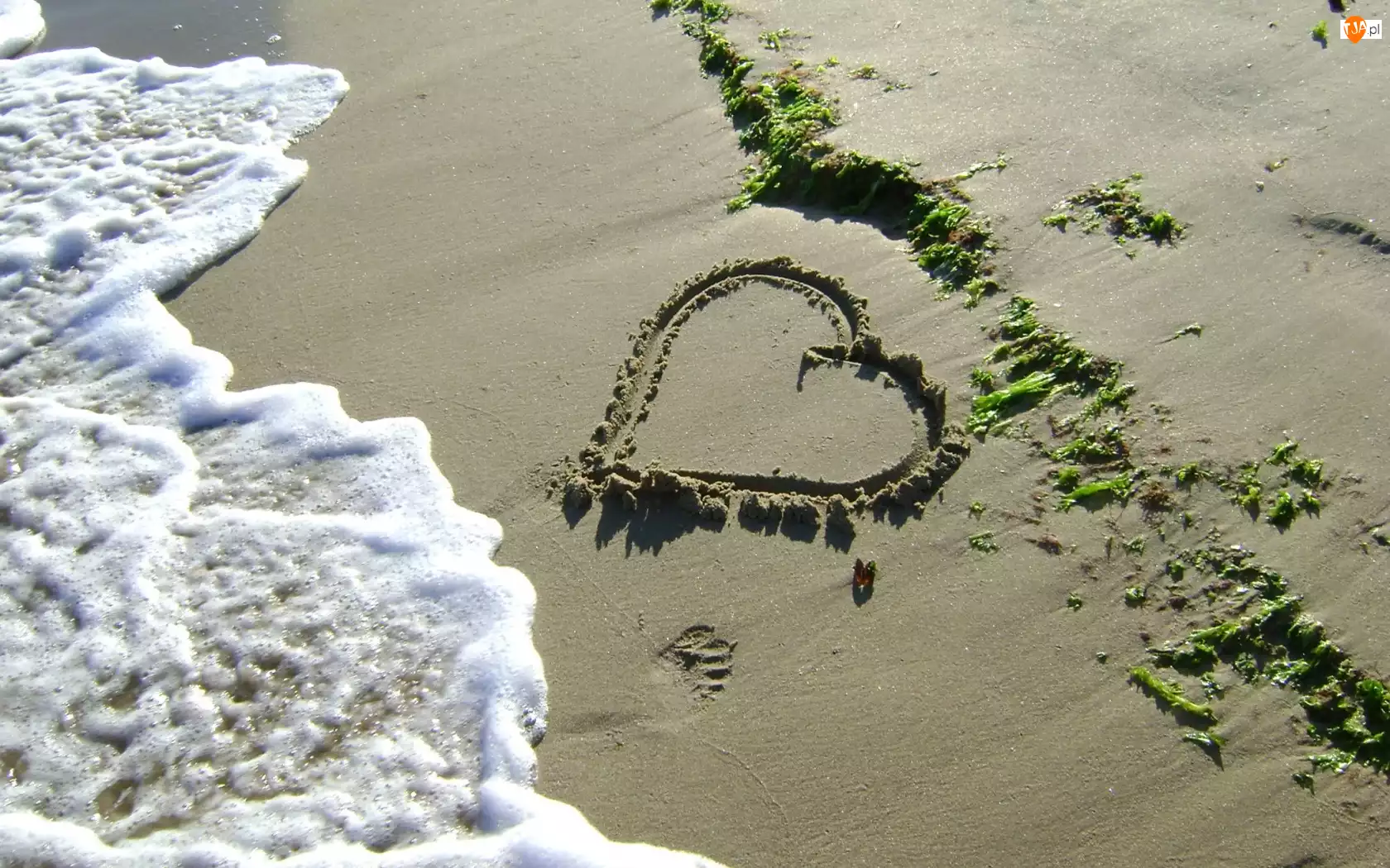 Plaża, Serce, Morze
