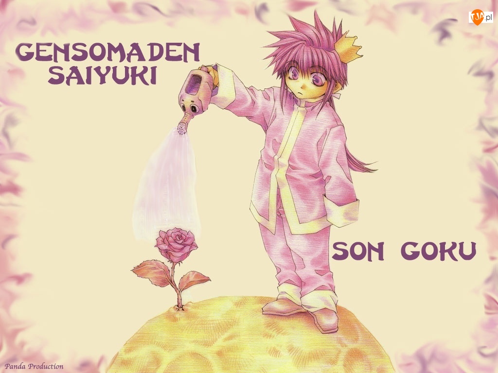 kwiat, Saiyuki, son, goku