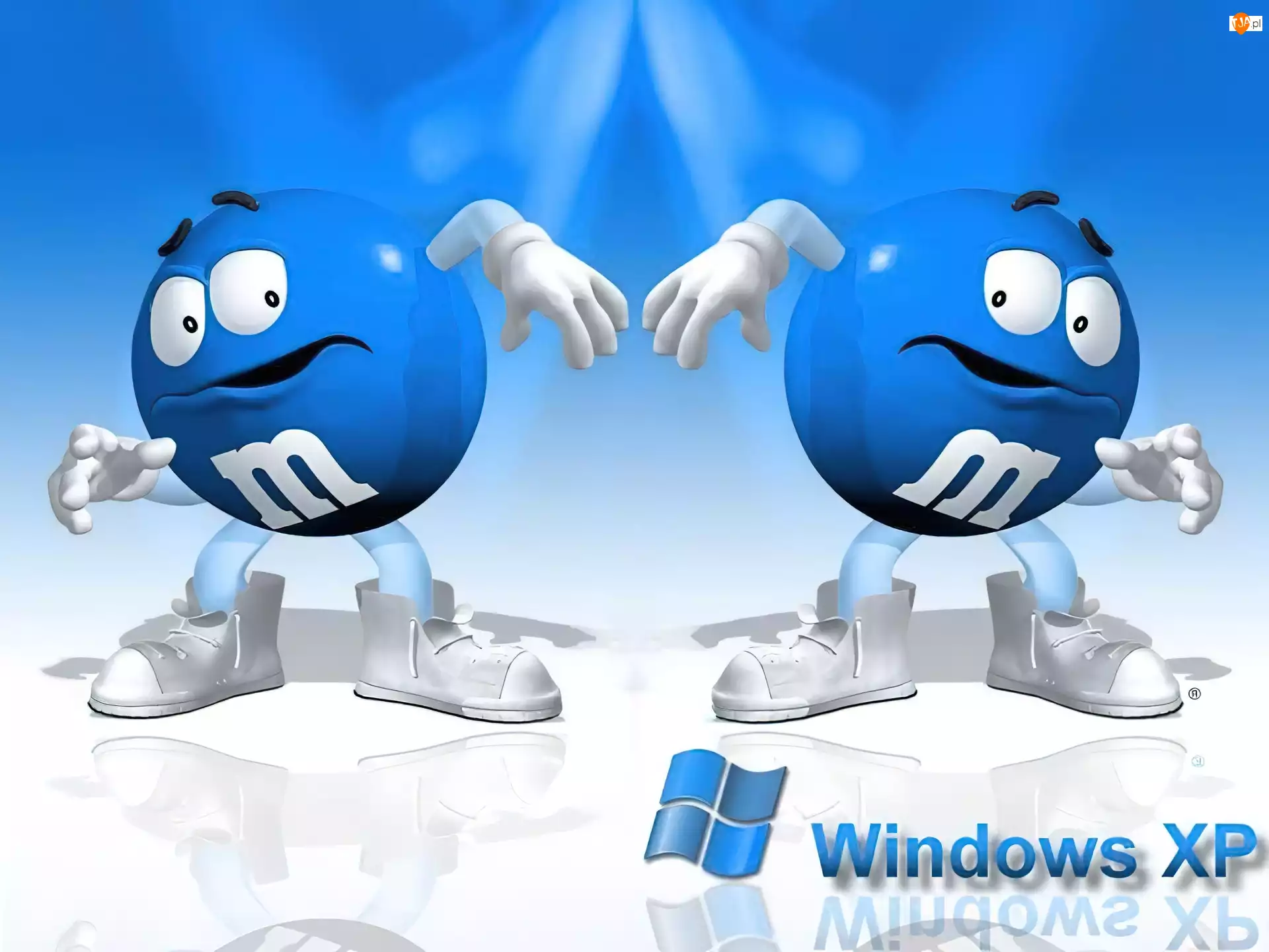 Dwie, M&M, XP, Windows, Niebieskie