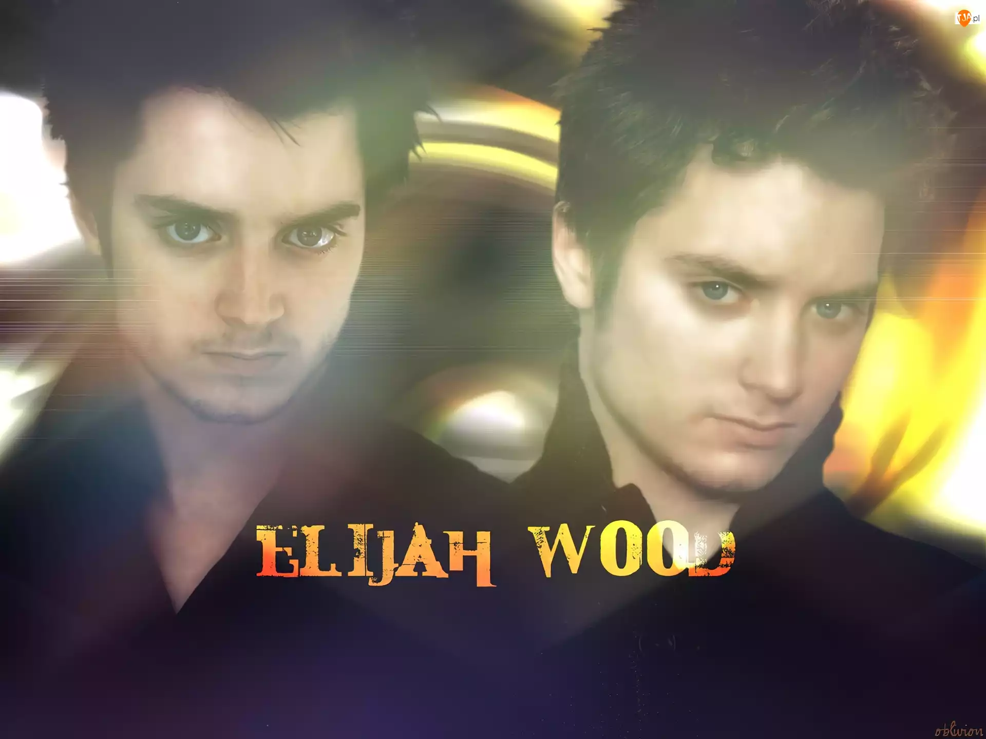 Elijah Wood, czarny strój
