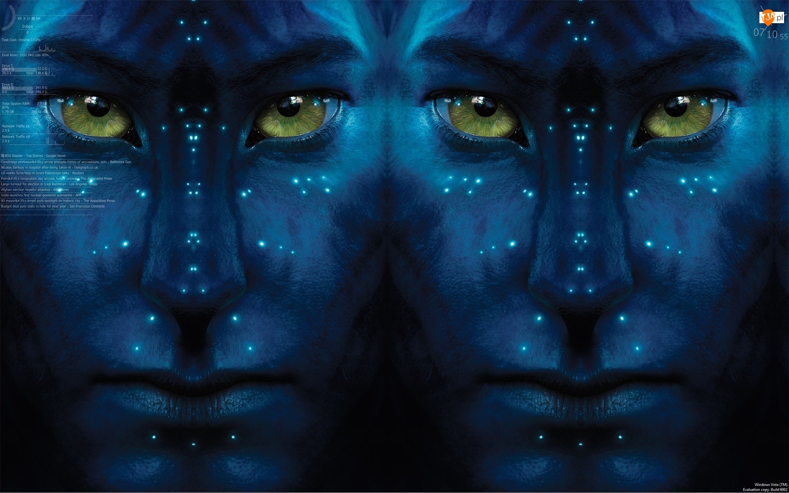 Oczy, Avatar
