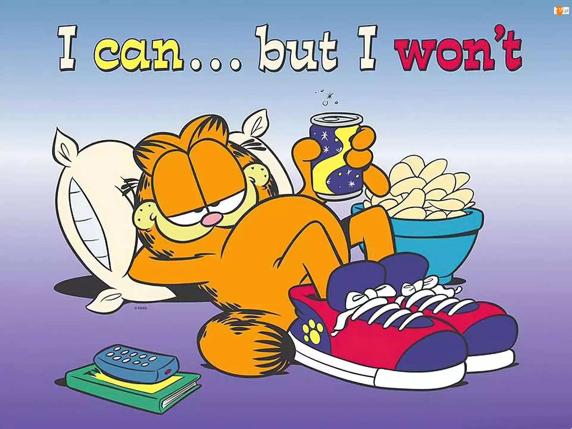 Garfield, Odpoczywający