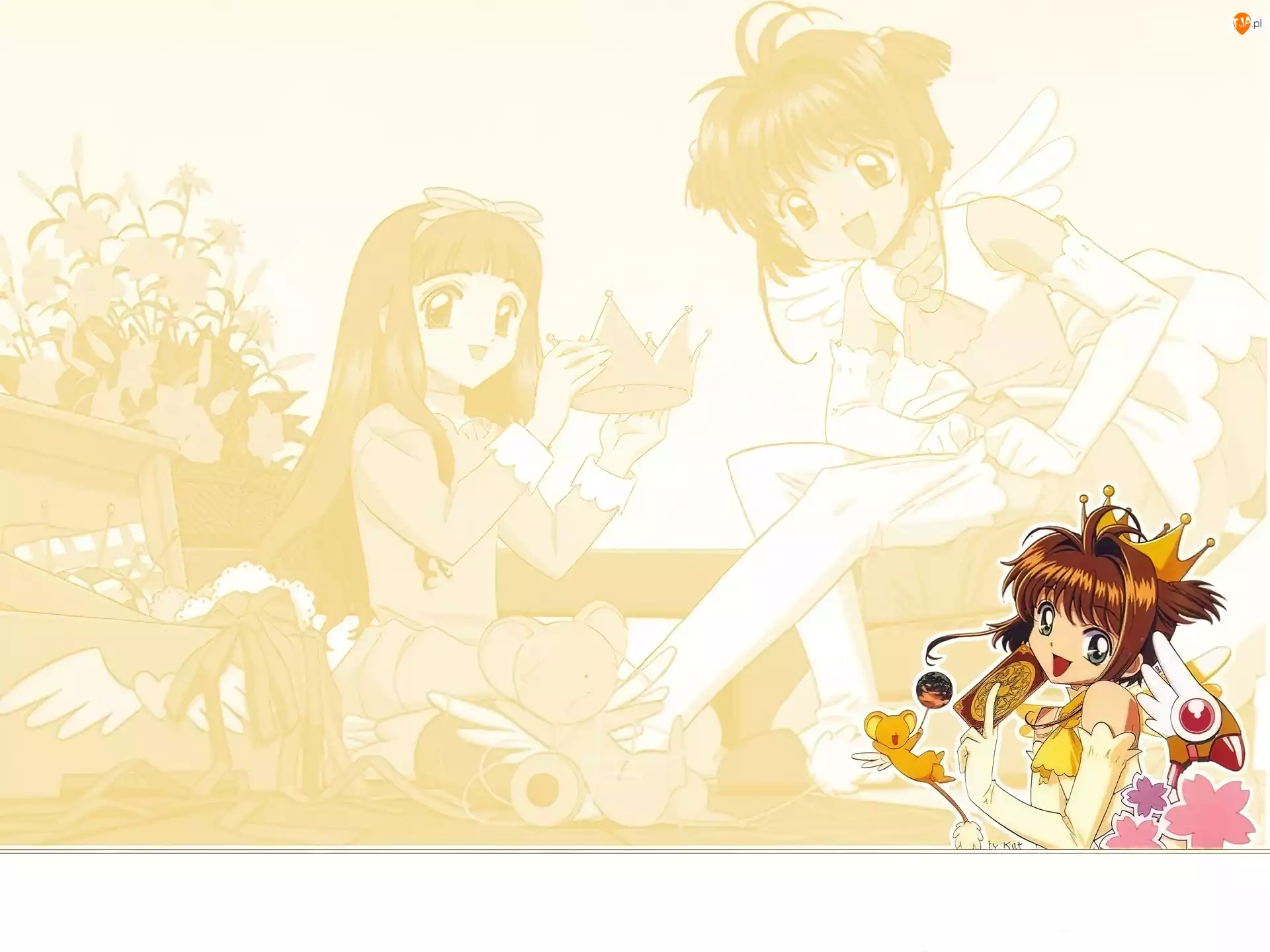 Cardcaptor Sakura, pluszak, dziewczyny, korona
