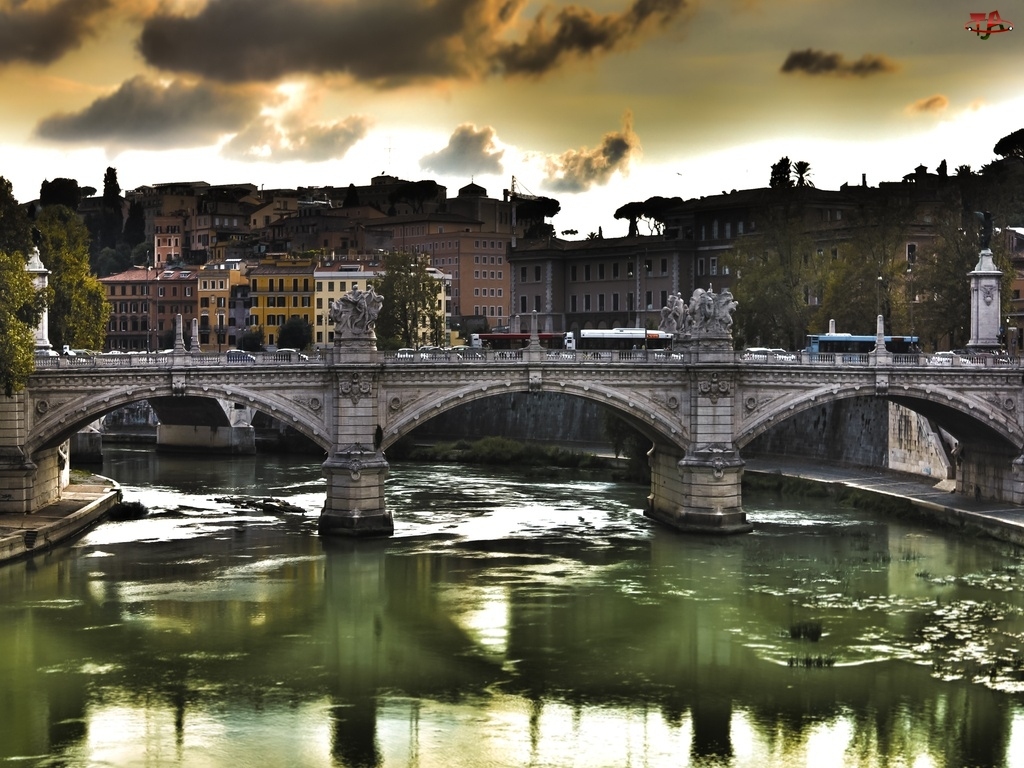 Włochy, Vittorio, Rzym, Most