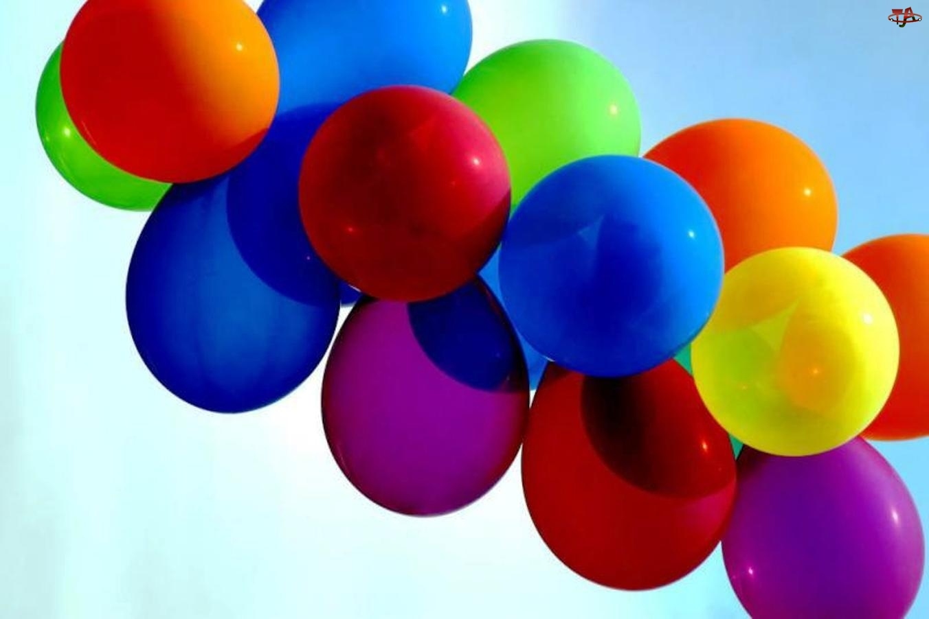 Urodziny, Kolorowe, Balony