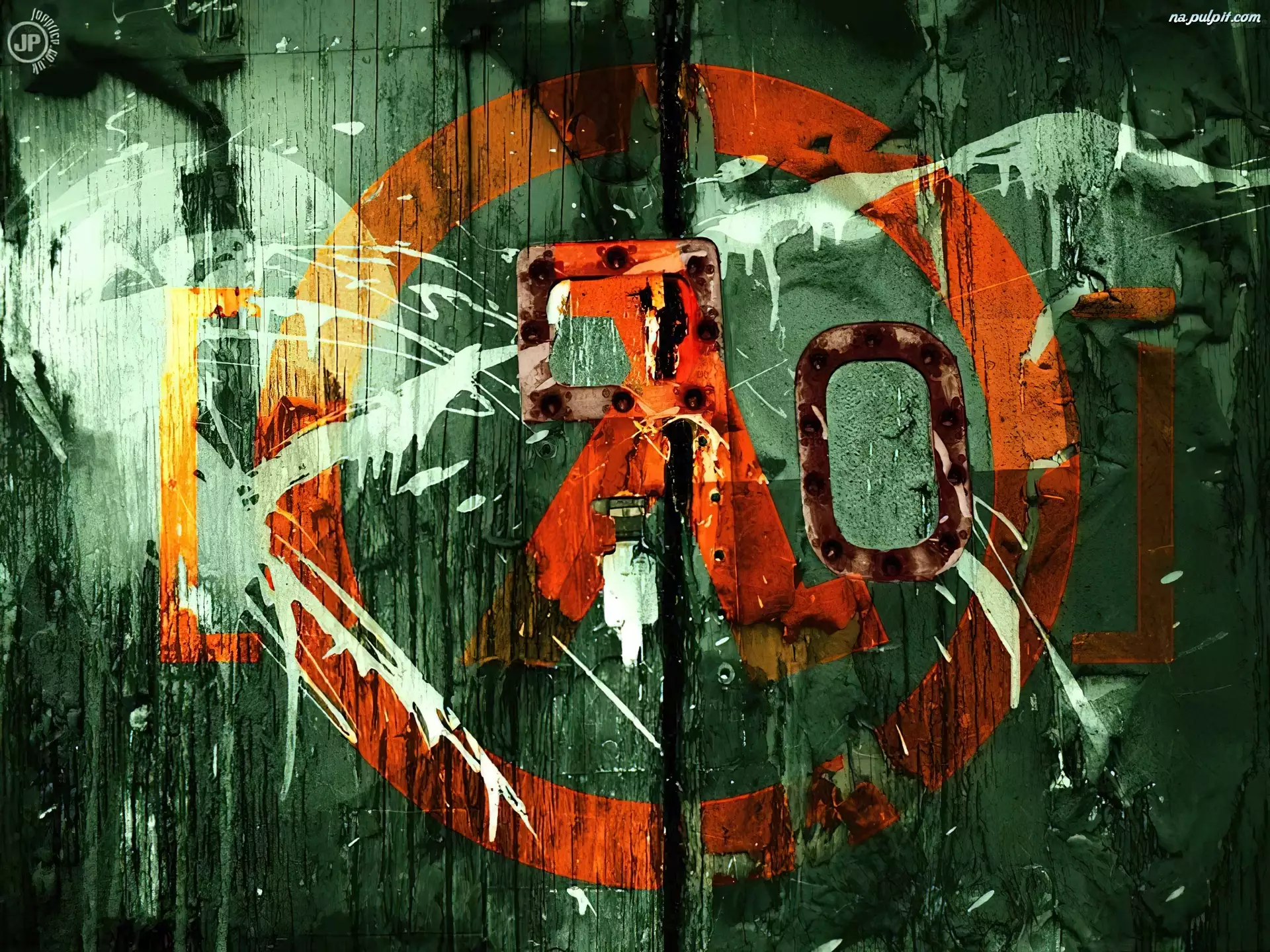 Half Life 2, drzwi, farba, logo