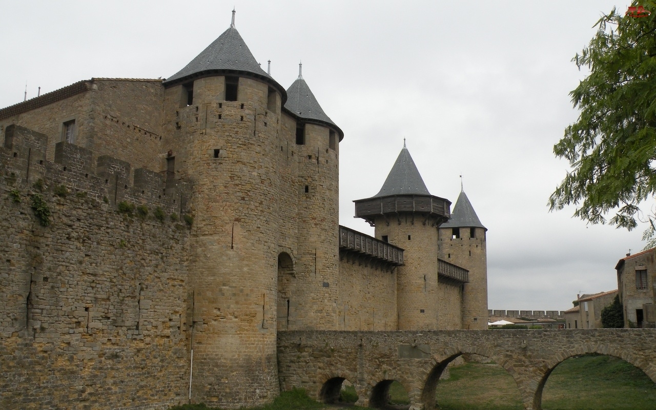 Wiek, Francja, XIII, Zamek, Carcassonne