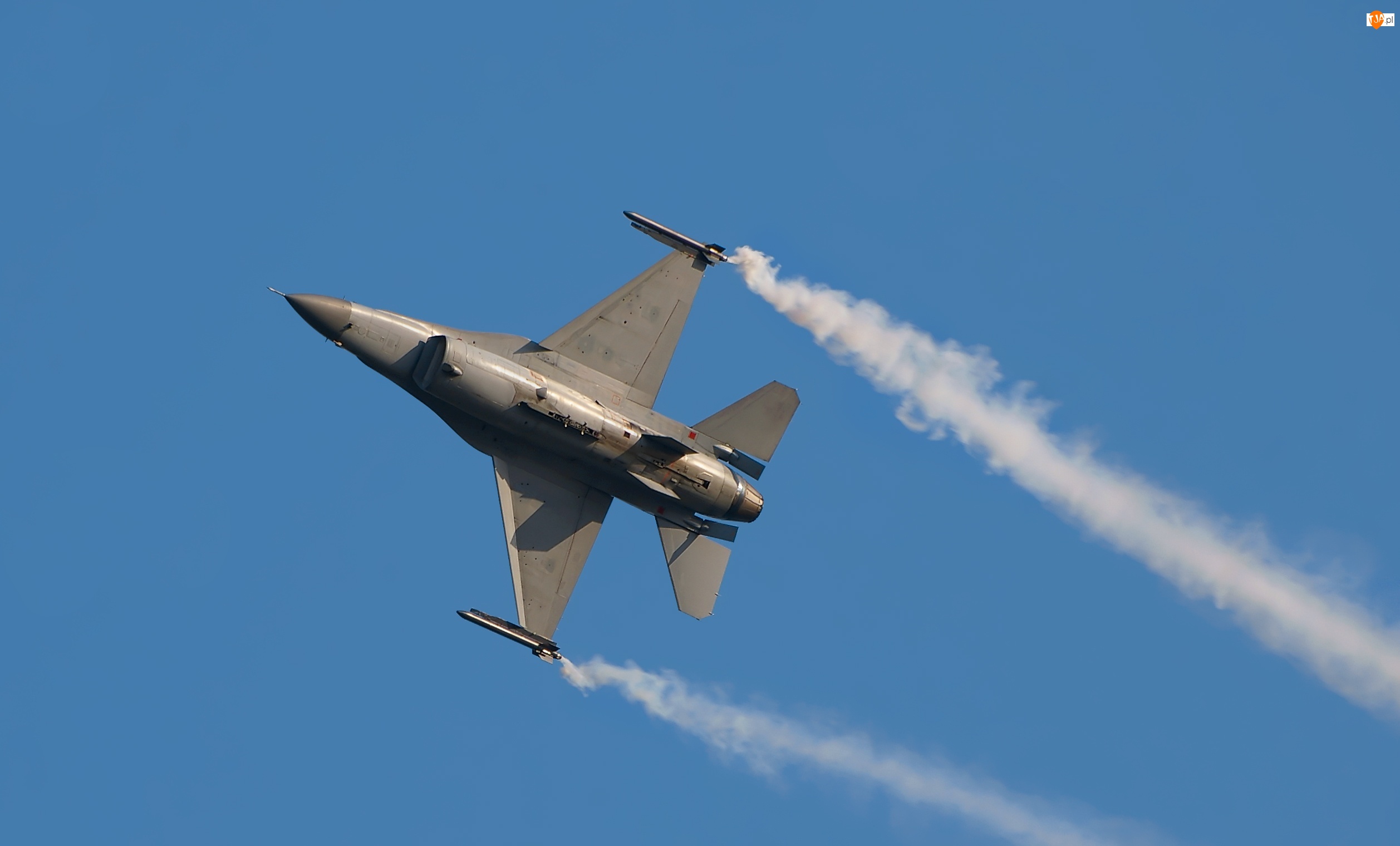 Myśliwiec, Niebo, F16, Smugi